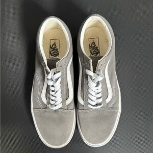 Vans Gray and White Mens Sneakers
